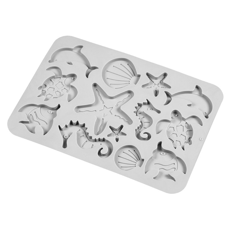 Khuôn làm bánh bằng silicon tạo hình sinh vật biển đa dạng