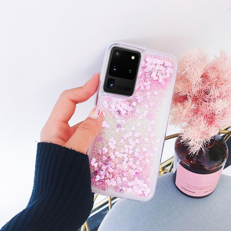 Ốp điện thoại mềm phối kim tuyến nước cho Vỏ bảo vệ chống rơi điện thoại di động Oppo A3 A3S A5 A5S A7 A7X A12 A12E A9X A11 A11X A8 A91 A72 A73 A53 A93 A5 A9 A31 2020