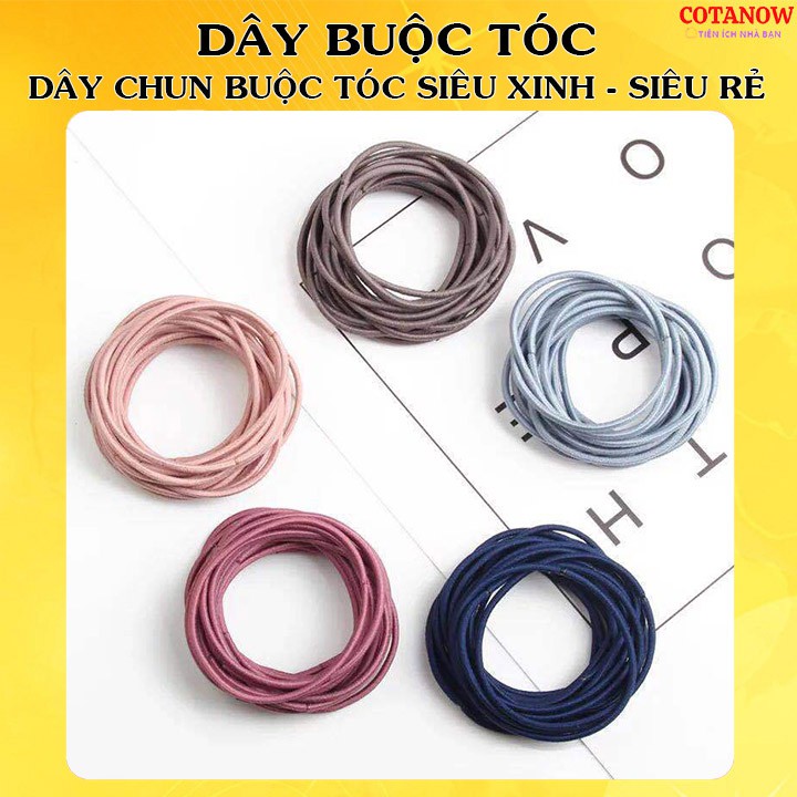 100 Dây Chun Buộc Tóc Hàn Quốc siêu xinh, siêu rẻ