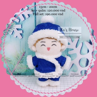 {20cm} set thổ cẩm, set quần áo mũ