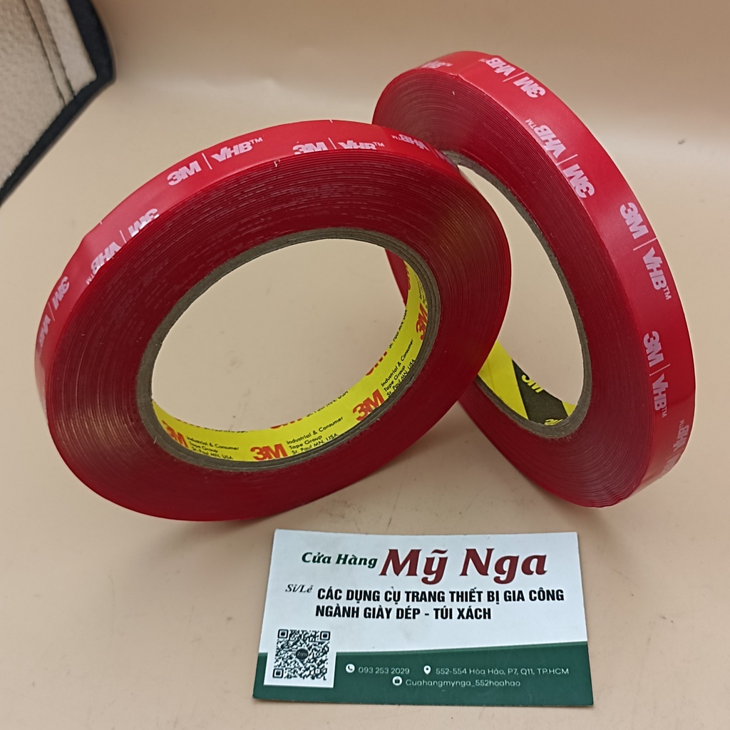 Băng keo 3M màu trong suốt siêu dính - dán 2 mặt tiện dụng
