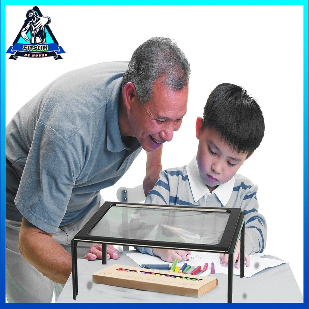 A4 Toàn trang 3X Bàn để bàn Kính lúp có thể gập lại Kính lúp Kính đọc sách