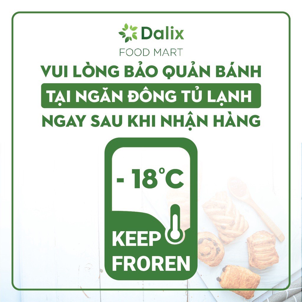 Bánh Croissant sừng bò cấp đông Nhập khẩu Pháp set 6 cái/ 12 cái/ 30 cái