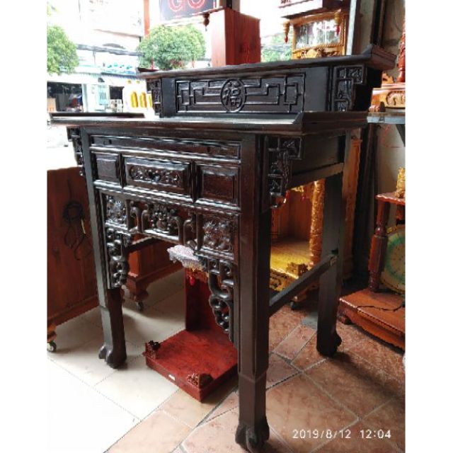 Bàn thờ Bàn Cúng 2 tầng 107cm gỗ Muồng 100% giá 3tr300 Call/Zalo: 0976696567