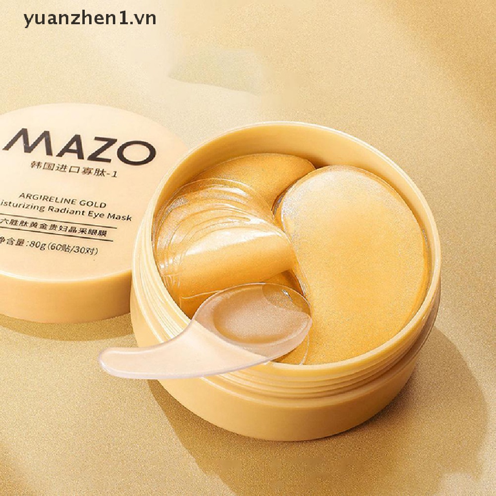 Set 60 Mặt Nạ Mắt Collagen Rong Biển Vàng Dưỡng Ẩm Loại Bỏ Quầng Thâm