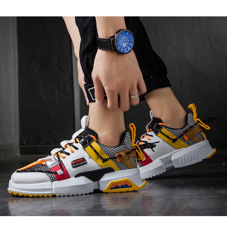 Giày sneaker thể thao nam tăng chiều cao phối màu bắt mắt đẹp chất lừ | BigBuy360 - bigbuy360.vn