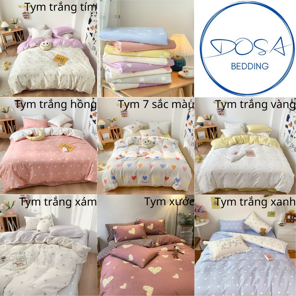 Bộ chăn ga gối Cotton PL DOSA Bedding ga giường đủ mọi kích thước chăn ga mang họa tiết Tym 2 mặt cực đẹp | BigBuy360 - bigbuy360.vn