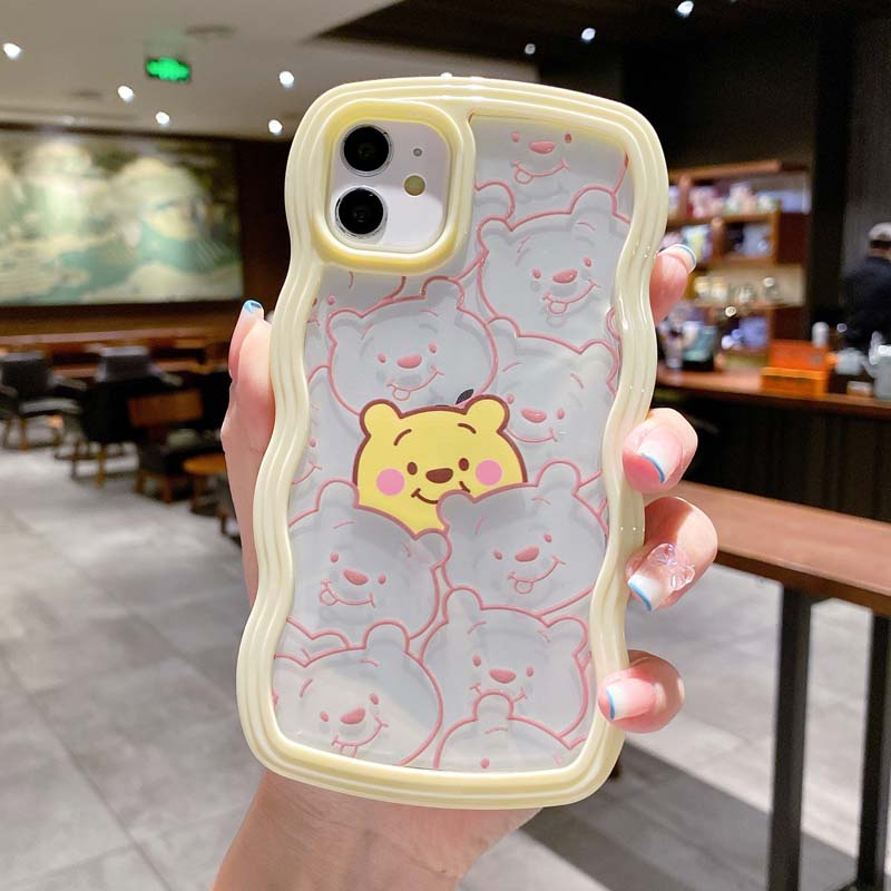 Ốp Điện Thoại TPU Silicon Mềm Chống Bụi Bẩn Chống Sốc Hình Gấu Cho IPhone 13 11 12 Pro Max 7 8 Plus X XR XSMAX