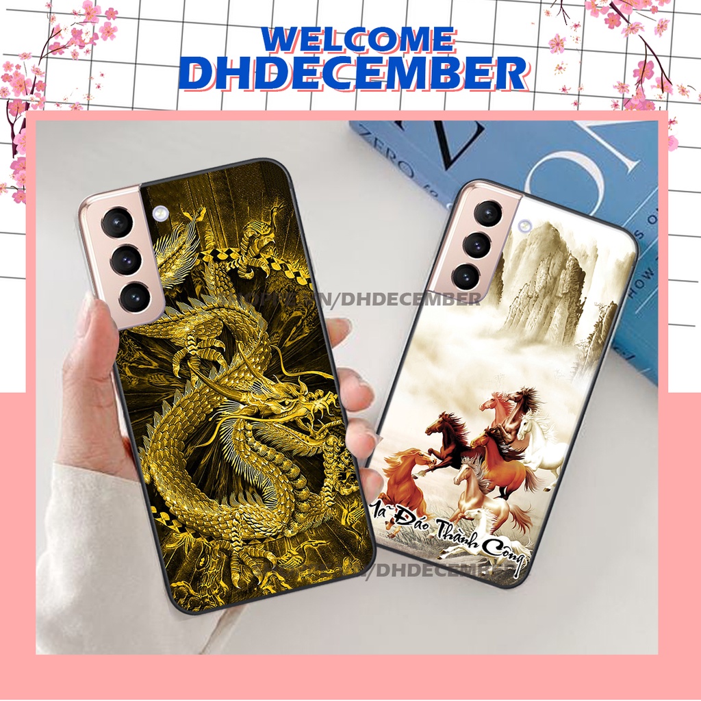 Ốp lưng Samsung Galaxy S21 /S22 / S21 FE 5G / S21 PLUS 5G in hình thư pháp tâm an vạn sự an ,mã đáo thành công SIÊU CHẤT