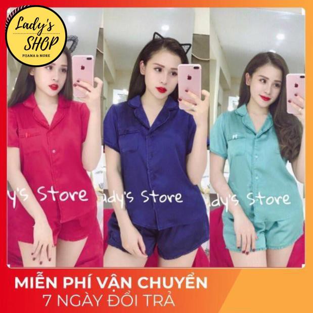 Đồ Bộ Pijama - BỘ LỤA PIJAMA VIỀN BÈO NƠ TÚI QUẦN SOOC [HÀNG CHUẨN ĐẸP | BigBuy360 - bigbuy360.vn