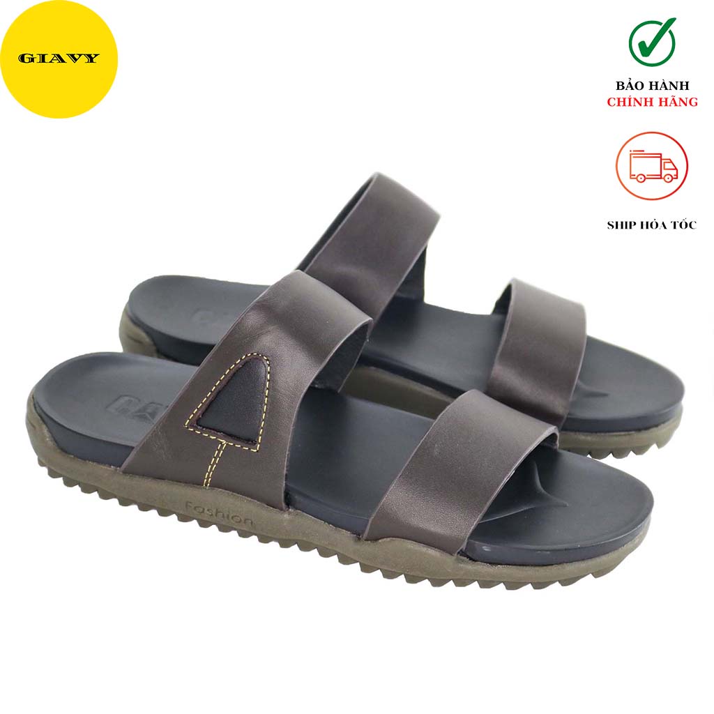 Dép nam quai da, đế doctor thời trang Z0022 - GIAVY