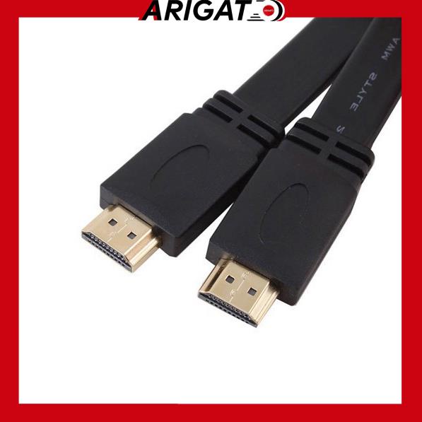 Dây Cáp Hdmi 20M Dẹt Đen-Dây Cáp Kết Nối Cổng Hdmi 2 Đầu Tốt Chống Nhiễu Xịn Chất Lượng Cao Giá Rẻ