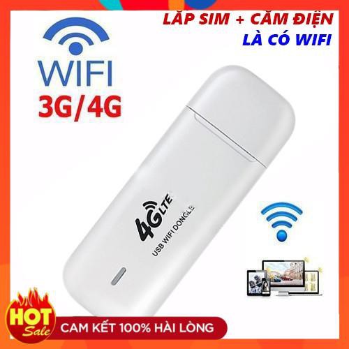 (Giá Rẻ Nhất) (USB WIF CHÍNH HÃNG CAO CẤP) PHÁT WIFI DI ĐỘNG 3G/4G DONGLE LTE - Bảo Hành 2 năm