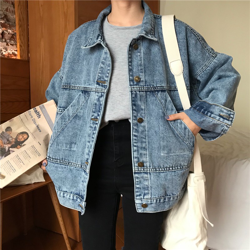 Áo khoác Jeans - Chất Liệu Denim Mềm, Form Rộng Thoải Mái - Mã KJ0701