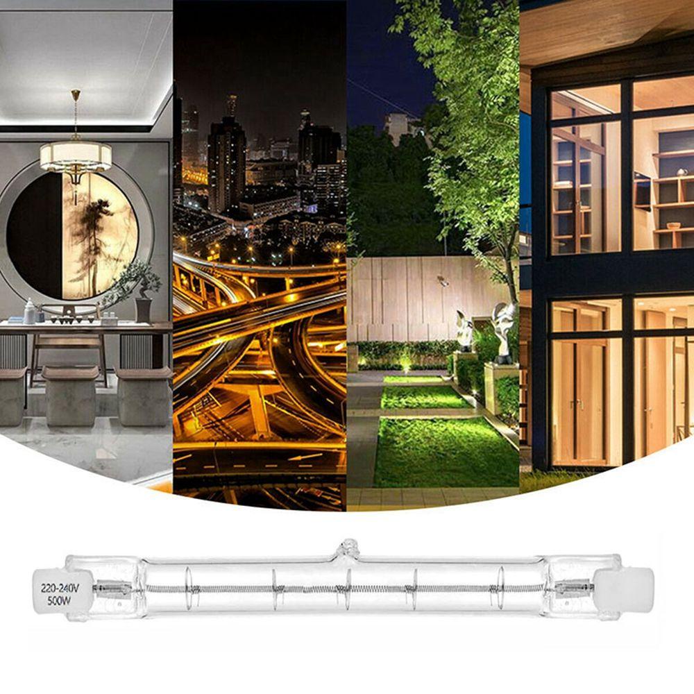 Đèn Halogen Ống Thủy Tinh Hai Đầu Độ Sáng Cao Trang Trí Nhà Cửa