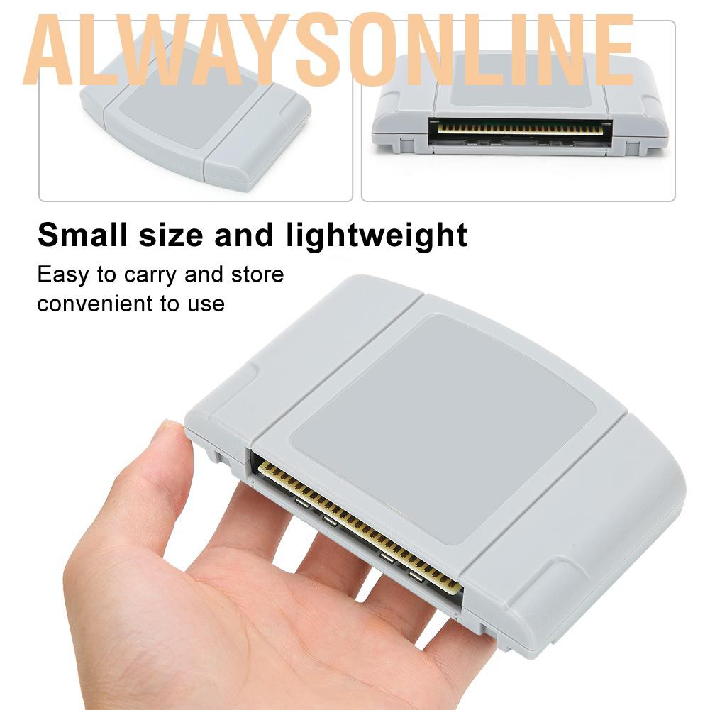 Alwaysonline ABS Video Game Console Plug Card Cartridge American Games Acessory for DONKEY KONG 64