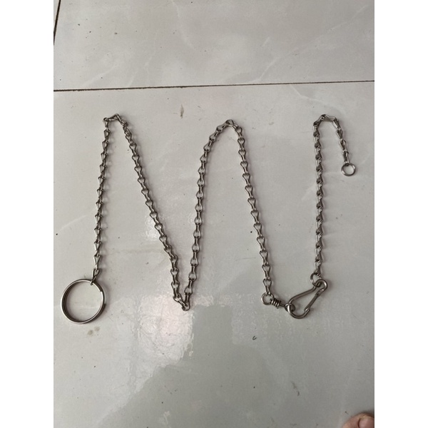 Dây xích cho thú cưng chó mèo bằng inox  sáng bóng không rỉ