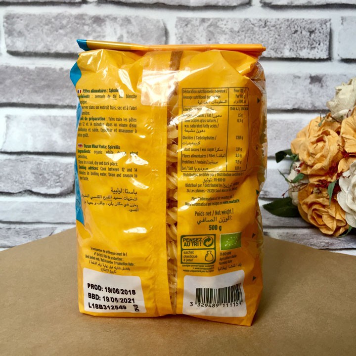 Nui xoắn trắng hữu cơ Markal