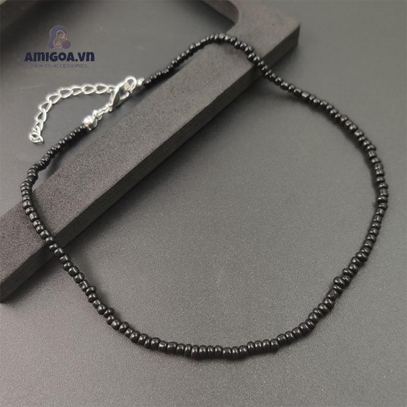 ✨✨ Dây chuyền ngọc trai đính cườm đầy màu sắc 17KM Hàn Quốc vòng cổ nữ