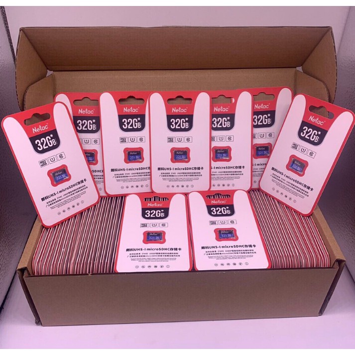 Thẻ nhớ MicroSD NETAC 32GB chuẩn class 10 dành cho camera | BigBuy360 - bigbuy360.vn