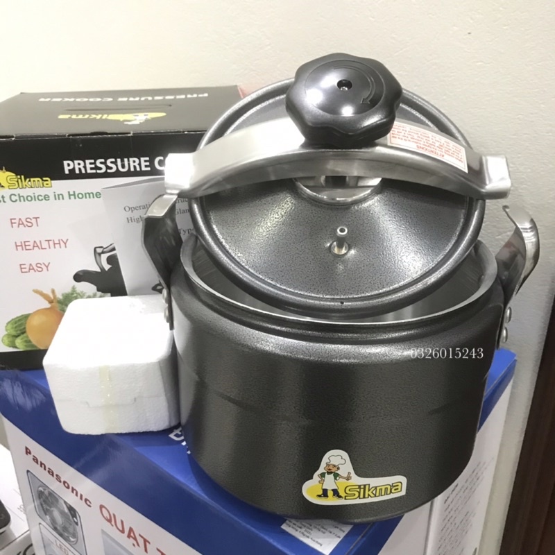 Nồi Áp Suất SIKMA Size 24 cm  Đa Năng - An Toàn - Dùng Cho Bếp Gas, Bếp Hồng Ngoại