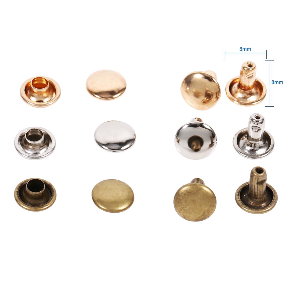 Set 100 đinh tán kim loại hình nón đóng đồ da