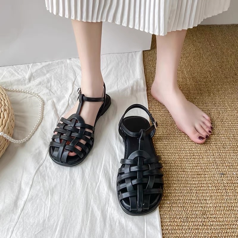 Dép sandals bệt đan lưới xinh xắn size 35 -> 40