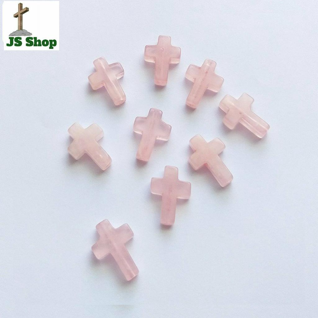 Thánh Giá Đá TA Hồng Sỏ Ngang Vòng Tay Chuỗi Mân Côi