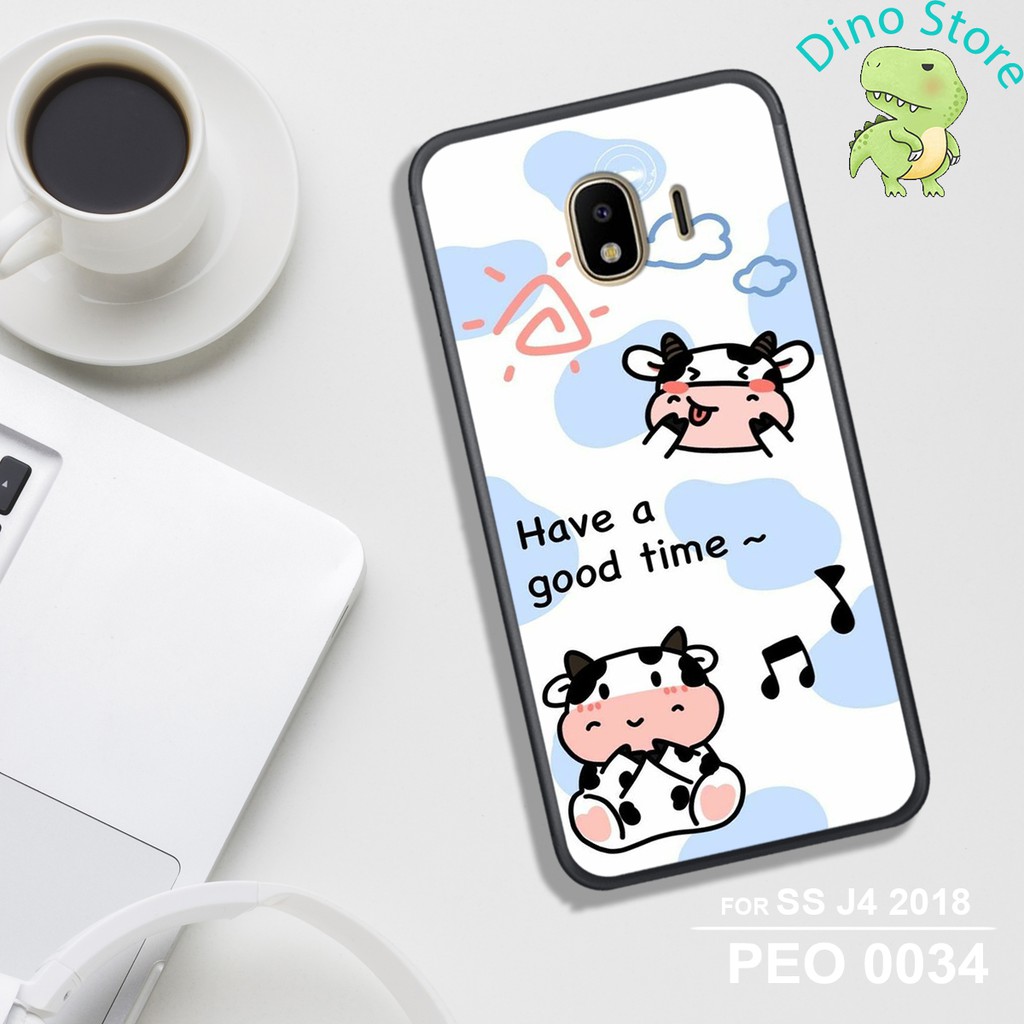 ỐP LƯNG UV SAMSUNG J4/J2 Pro/J2 Core, IN HÌNH CHÚ BÒ SỮA CUTE.