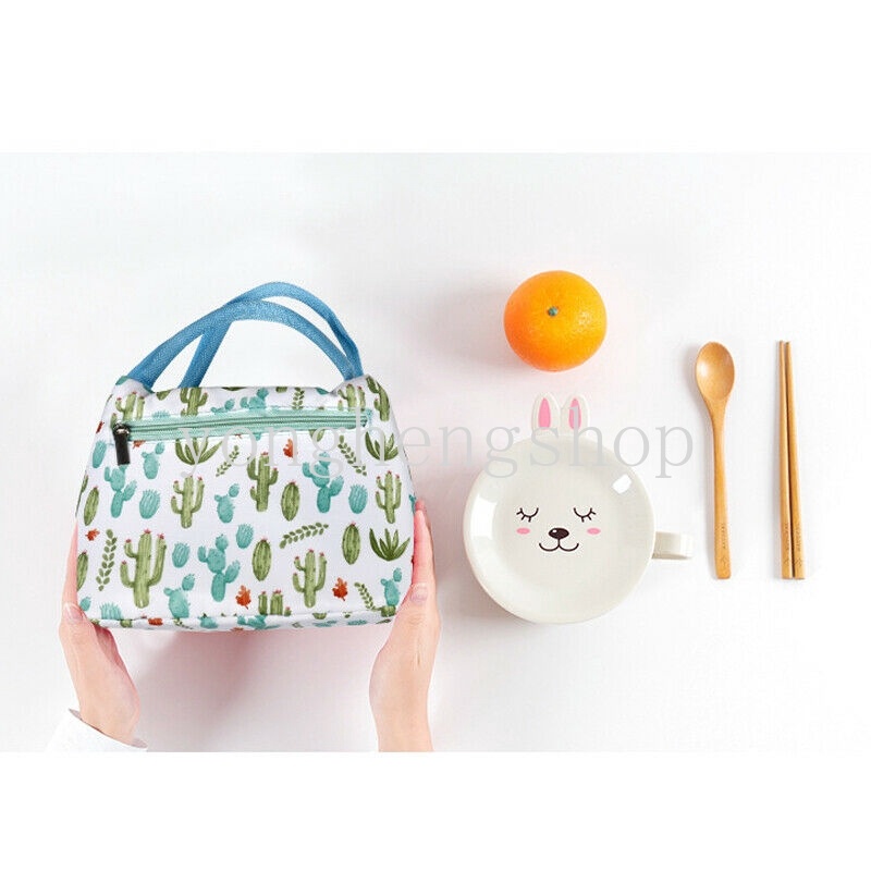 Túi Giữ Nhiệt Đựng Hộp Thức Ăn Họa Tiết Hoạt Hình Đáng Yêu