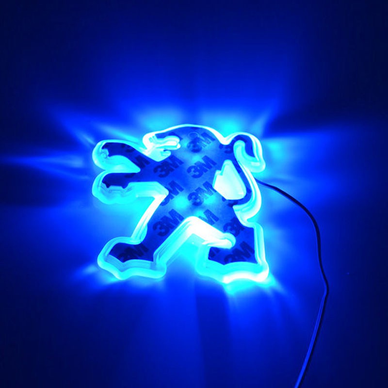 Miếng dán trang trí xe hơi 2D LED cho Peugeot 2008 3008 4008 5008