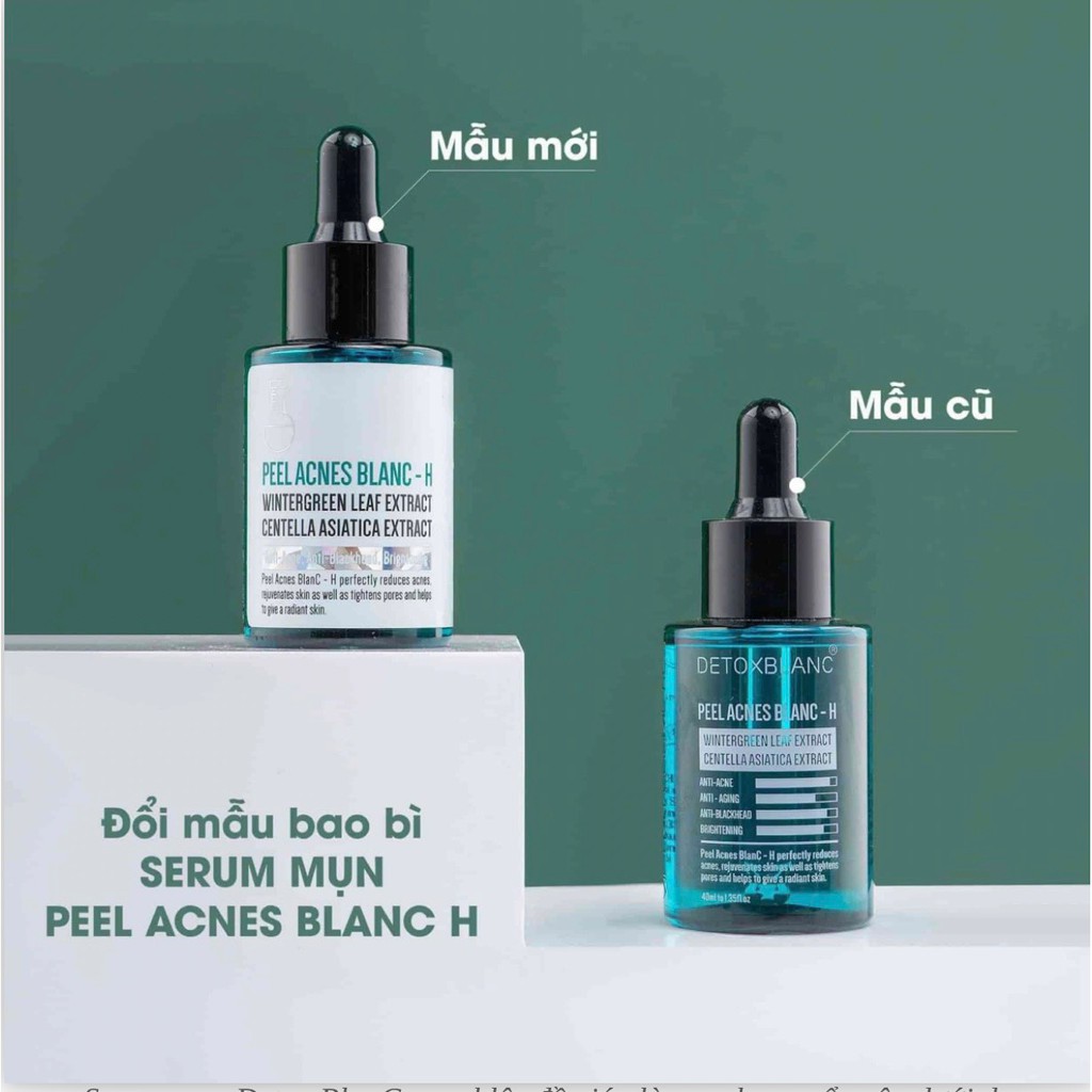 COMBO Dành Cho Da Mụn DETOX BLANC H - Mặt Nạ Sủi Bọt + Peel Lộc Đề xóa mụn thâm, dưỡng trắng da chỉ trong 7 ngày | BigBuy360 - bigbuy360.vn