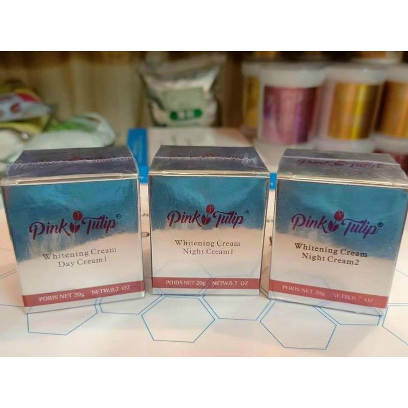 Bộ Sản Phẩm Kem Mờ Nám Da Pink Tulip, Cam Kết Sạch 80% Sau 2 Tháng