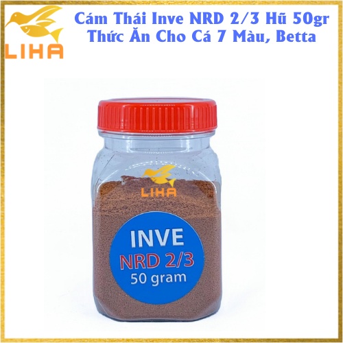 Cám Thái Inve NRD 2/3,3/5,5/8 Hũ 50gr - Thức Ăn Cho Cá 7 Màu, Betta