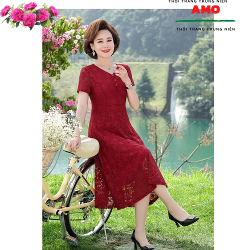 ĐẦM TRUNG NIÊN CAO CẤP.  REN DÁNG DÀI CHO MẸ, CHO BÀ