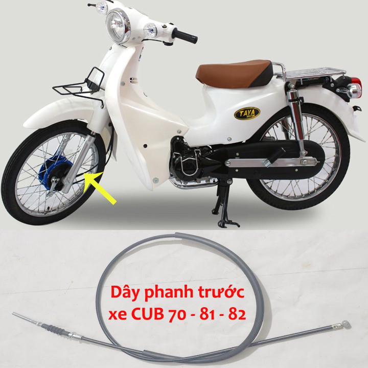 Dây thắng TRƯỚC - dây phanh TRƯỚC xe máy CUB 70-81-82  110cm-121cm  -A1236