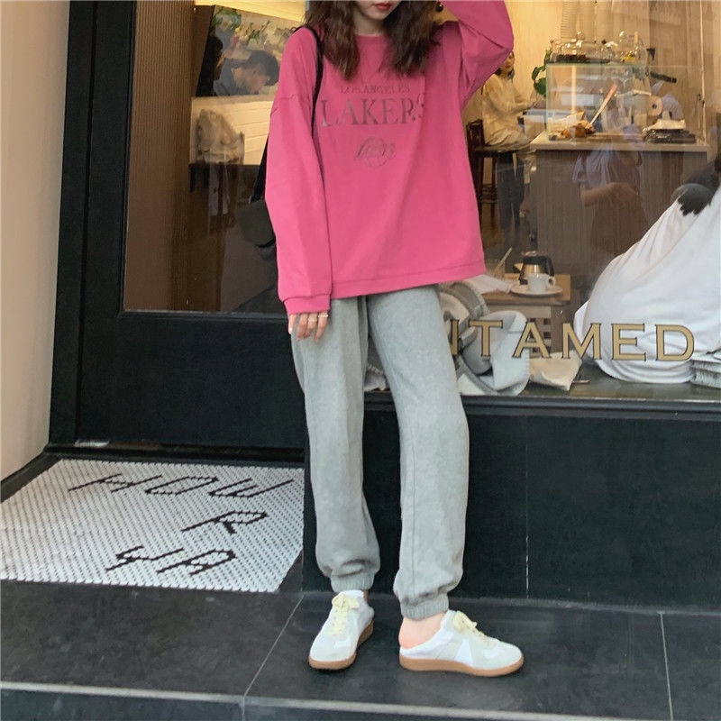 Nữ net nổi tiếng đầu thu thời trang giản dị suit new ins phong cách Hàn Quốc Áo cánh rộng...