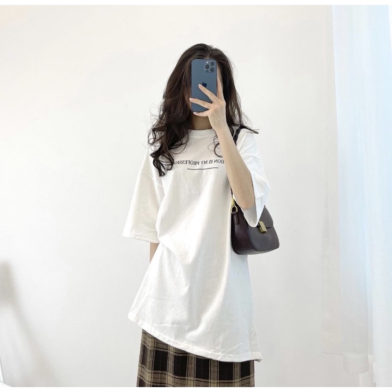 Áo thun phông trơn chữ fashion