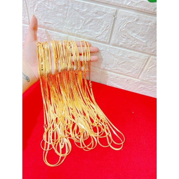 Dây chuyền mì lép vàng 6k