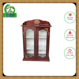 Tủ y tế , tủ thuốc gỗ mái bằng