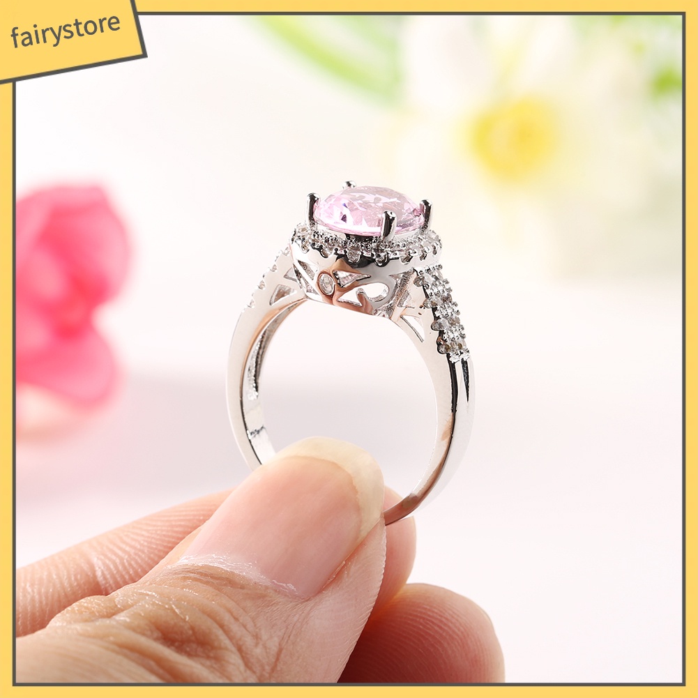 Nhẫn Đính Đá Phong Cách Sang Trọng Thanh Lịch Dành Cho Nữ