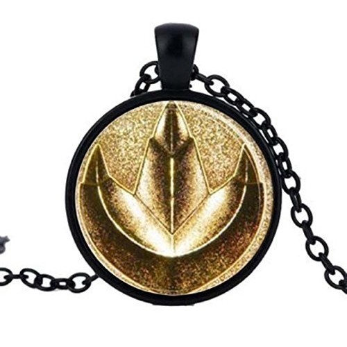 Green Power Ranger Pendant Necklace Mighty Morphin Power Rangers Pendant Glass Necklace hades
