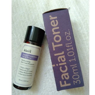 Nước Hoa Hồng Mùi Thảo Mộc Klairs Facial Toner minisize 30ml