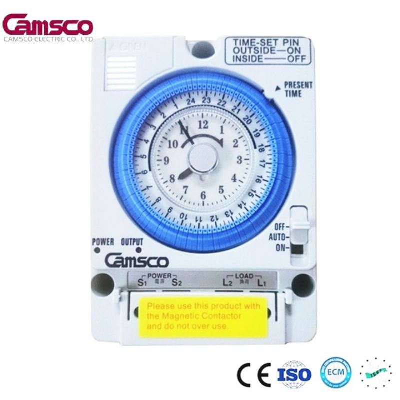 Timer 24H Bộ công tắc hẹn giờ cơ Camsco  Model TB35 N