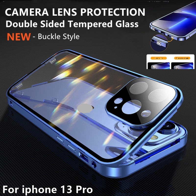 Ốp Điện Thoại Hai Mặt Kính Bảo Vệ 360 Độ Chống Bụi Cho iPhone 14 13 Pro Max 12 Pro 14 Pro Max 12 Pro Max 14 Plus