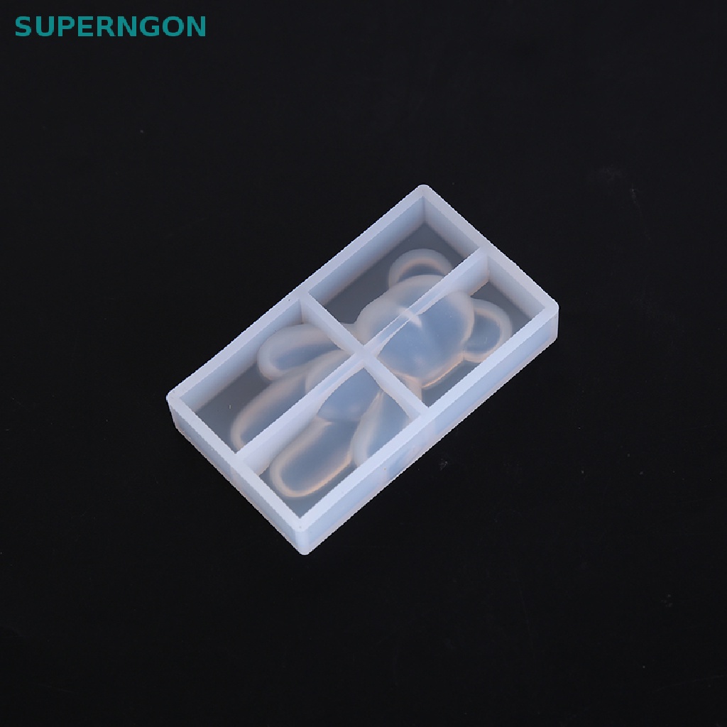 Superngon Khuôn Silicon Làm Trang Sức Resin UV Hình Gấu DIY