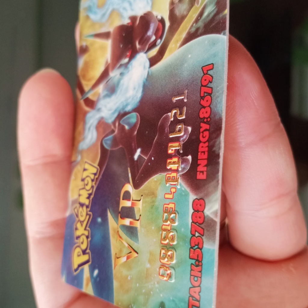 Thẻ Pokemon Lizardon Mega X khủng long lửa ATM lớn mica cứng 1459 d10 20