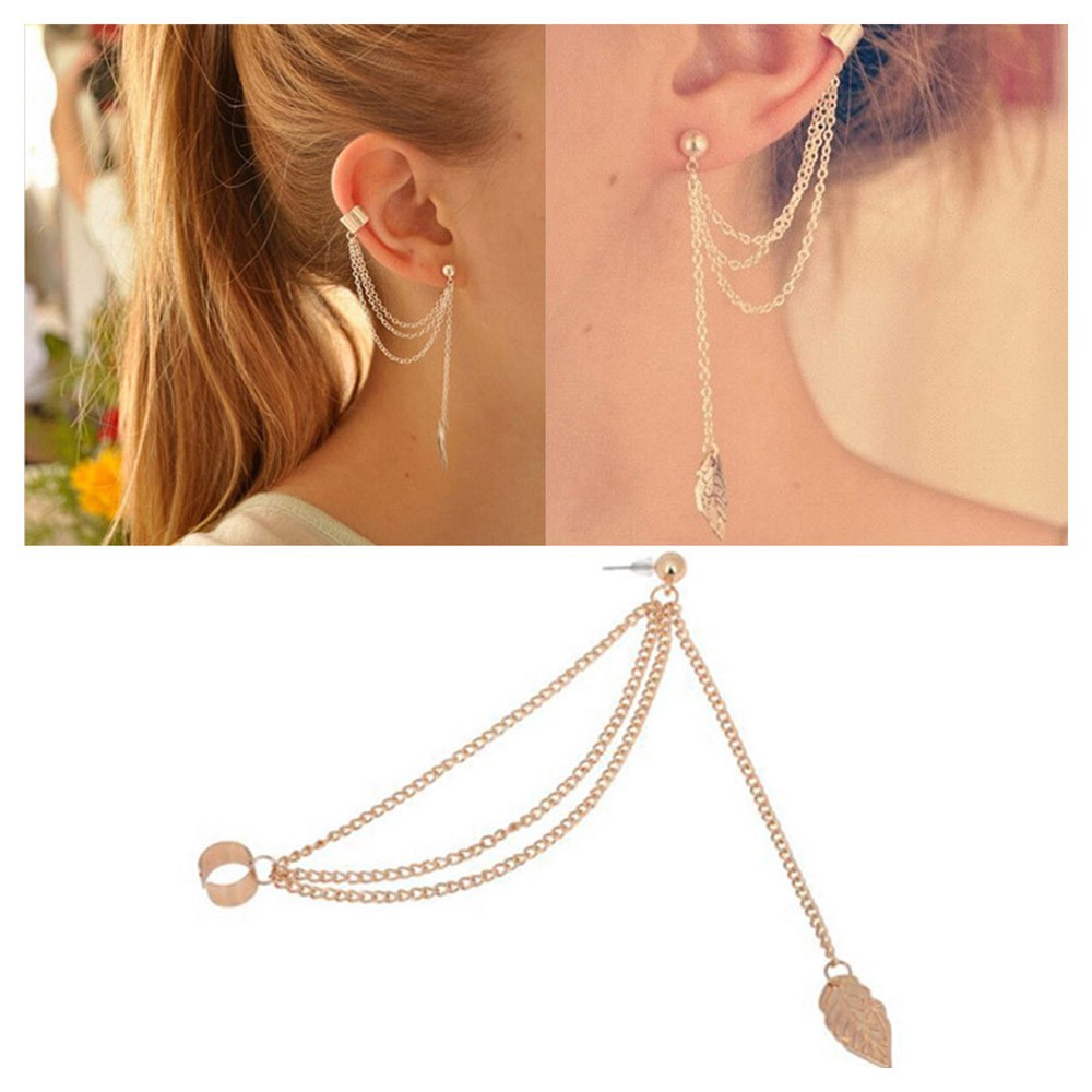Bông tai xỏ lỗ phối gắn vành độc đáo ấn tượng cho nữ