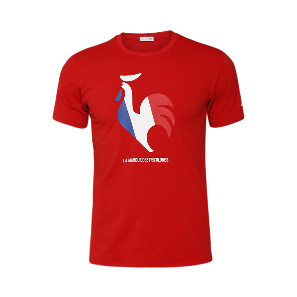 Áo T-Shirt le coq sportif nam - QMMRJA02-RED