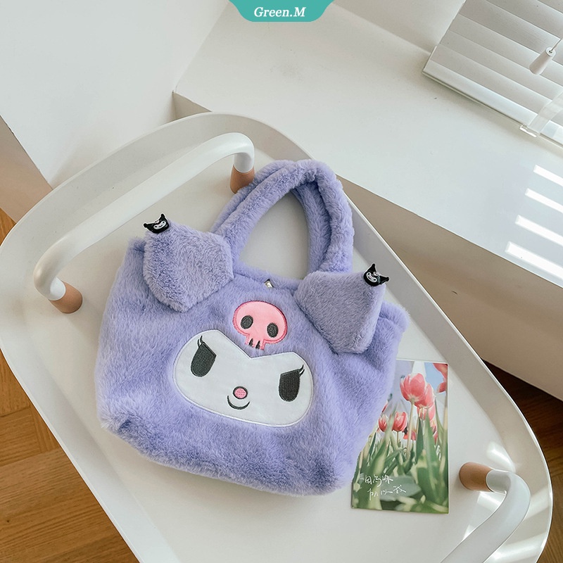 SANRIO Túi Đeo Vai Kiểu Hoạt Hình Cinnamoroll Kitty Nhồi Bông Dễ Thương Cho Bé Gái